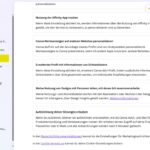 Screenshot der Seite mit den Datenschutzeinstellungen von Canva auf Deutsch, auf der mehrere Optionen zur Datenverfolgung mit aktivierten Kippschaltern und einem gelben Banner für eine kostenlose Testversion oben rechts angezeigt werden. (KI generierte Beschreibung)
